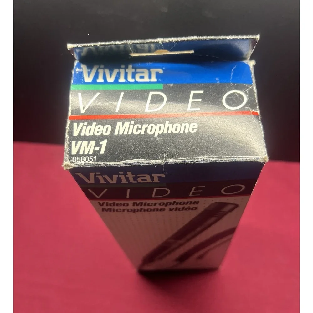 Vivitar Video Microphone VM-1 #058051‎  Box Is Beat up, Microphone & Case Is New